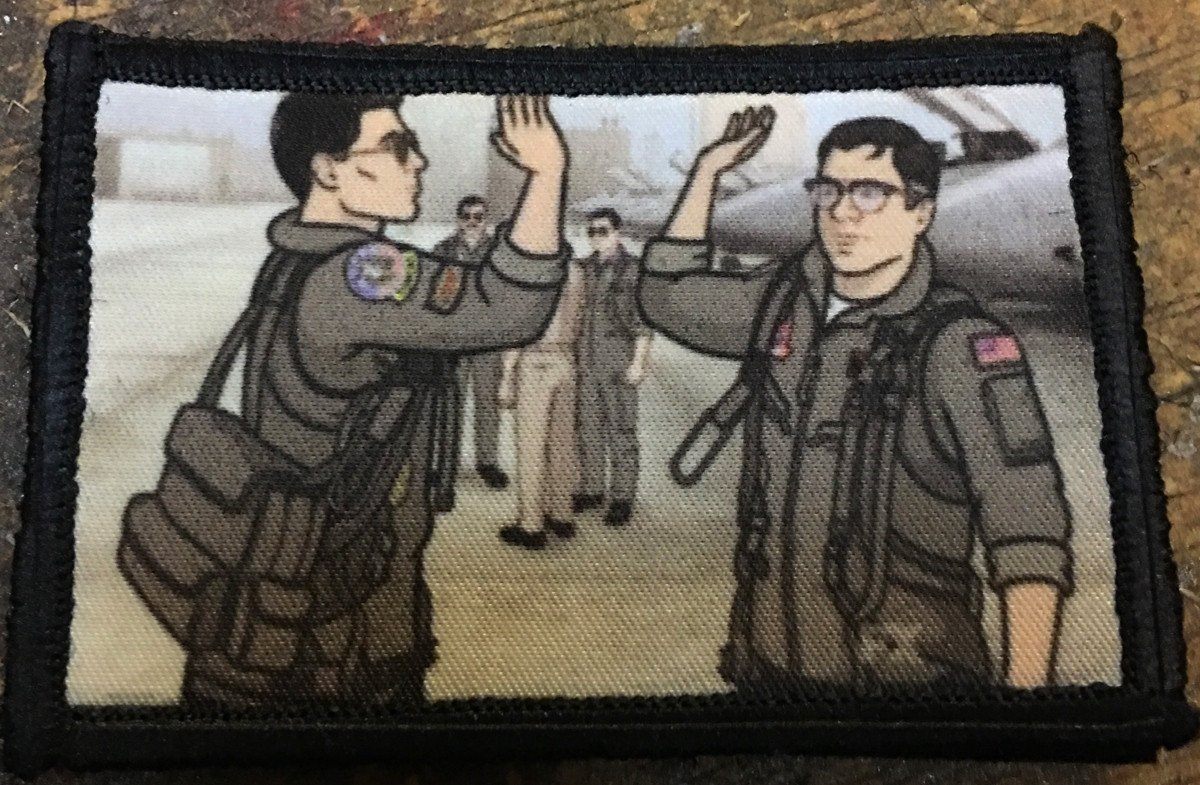 Archer Top Gun 'Need for Speed' Morale Patch Morale Patches Redheaded T Shirts