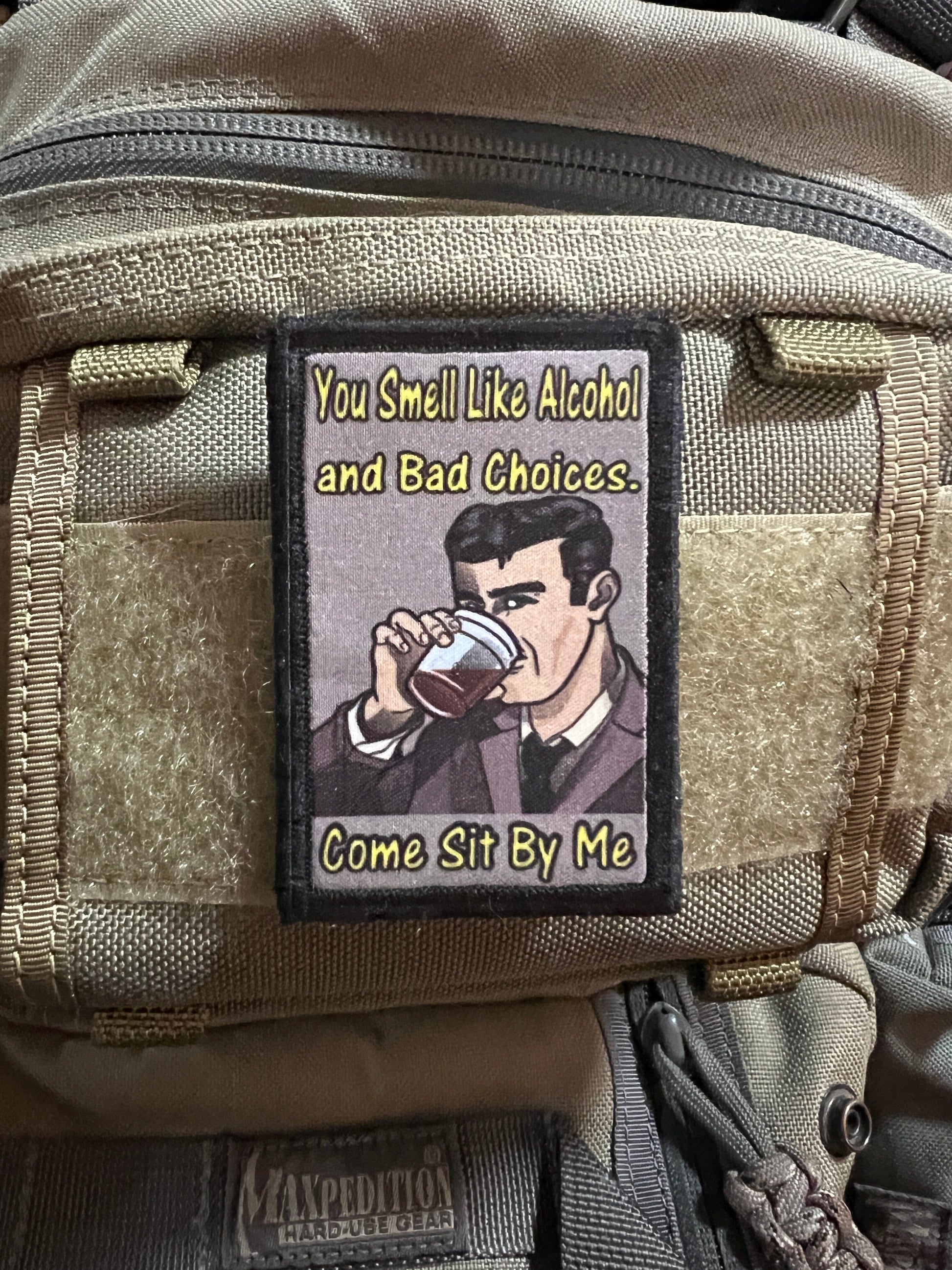 Archer "You smell like alcohol and bad choices" Morale Patch Morale Patches Redheaded T Shirts