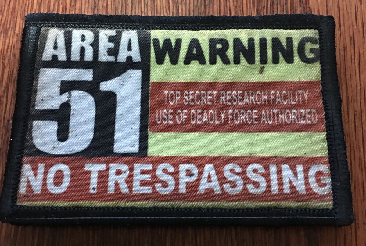 Area 51 Morale Patch Morale Patches Redheaded T Shirts