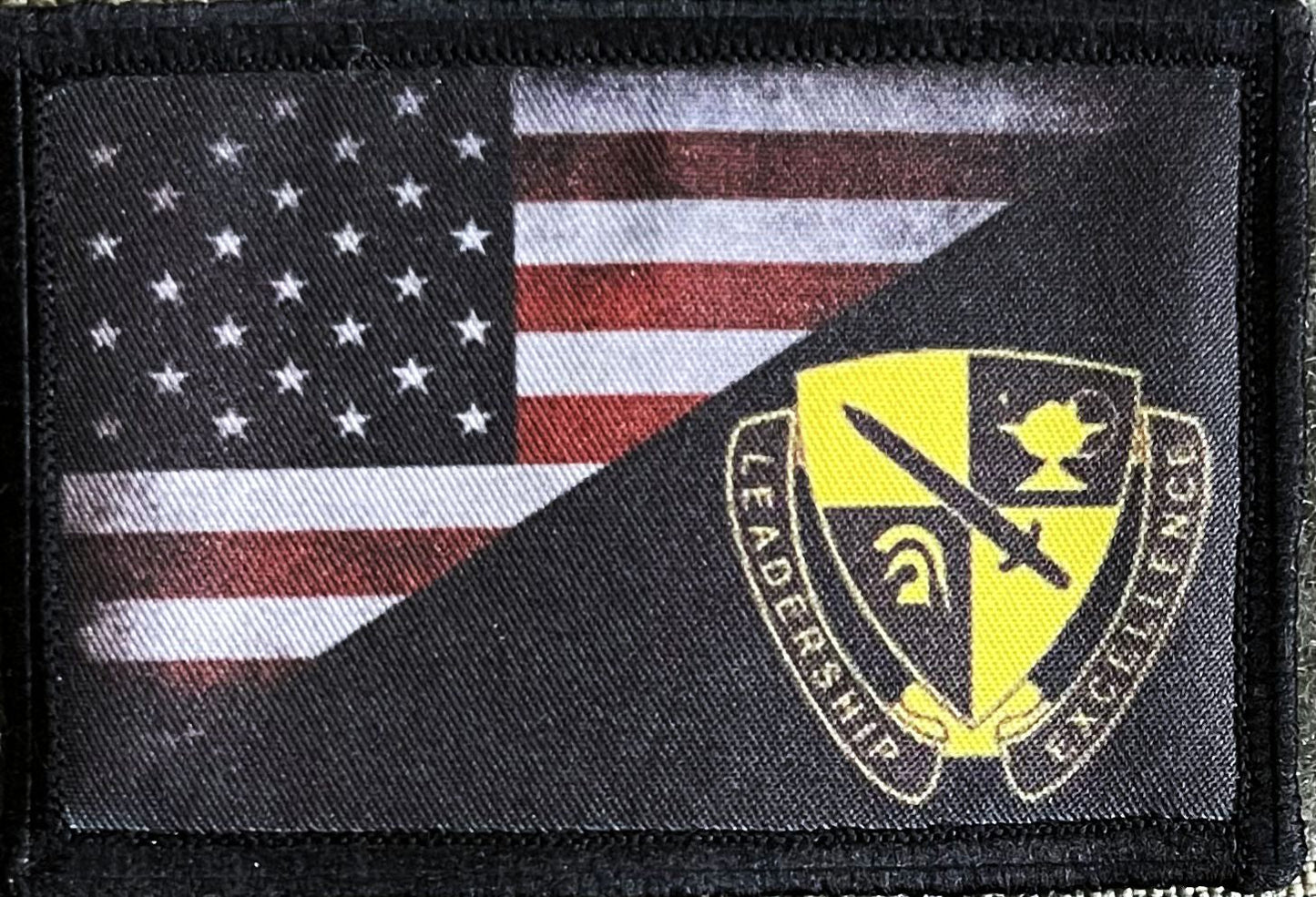 ARMY ROTC /USA Flag Morale Patch Morale Patches Redheaded T Shirts