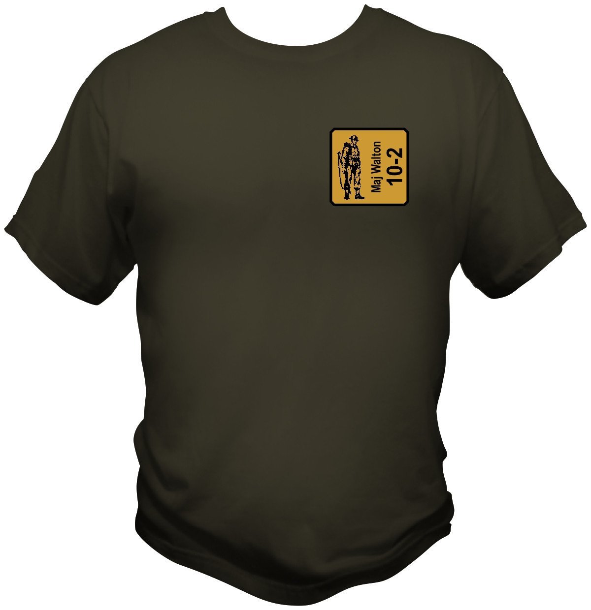 ASL PERSONALIZED British SMC T Shirt T Shirts Redheaded T Shirts Small Olive Drab