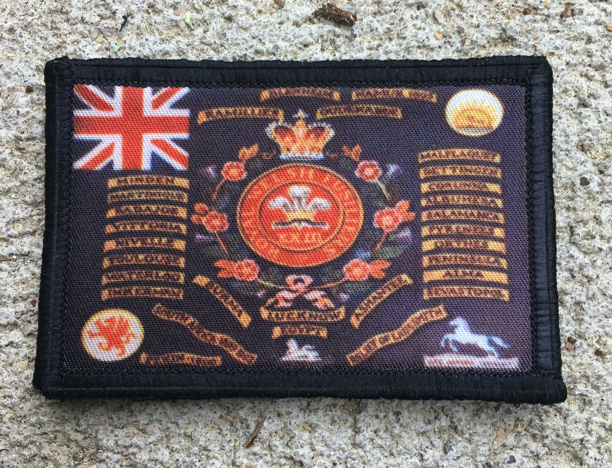 Battle Flag of the Royal Welsh Fusiliers Morale Patch Morale Patches Redheaded T Shirts
