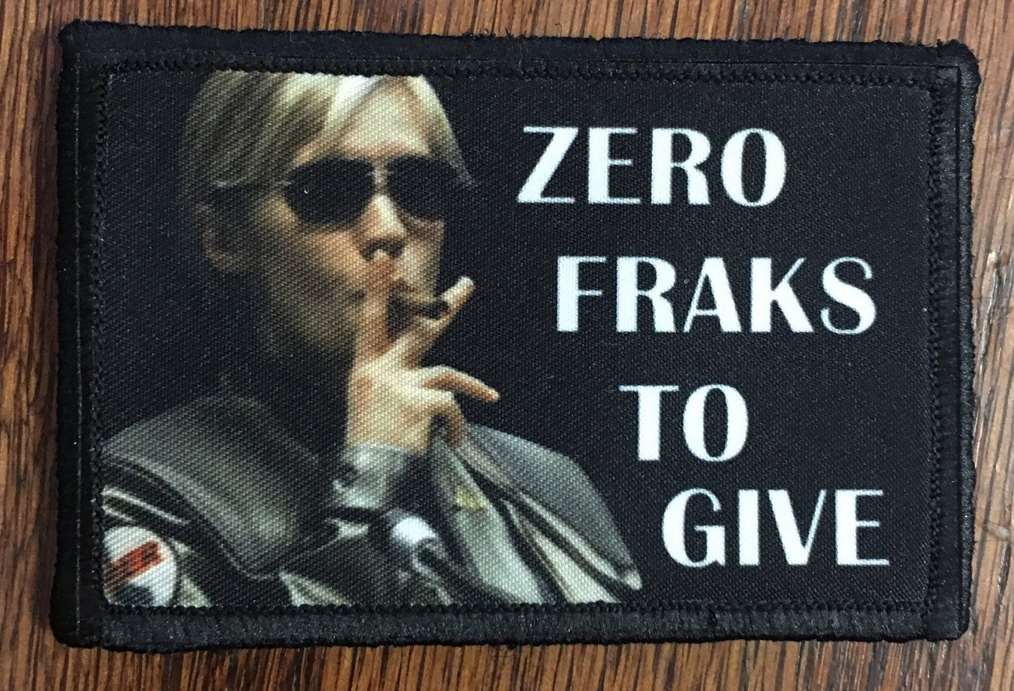 Battlestar Galactica Zero Fraks To Give Morale Patch Morale Patches Redheaded T Shirts 