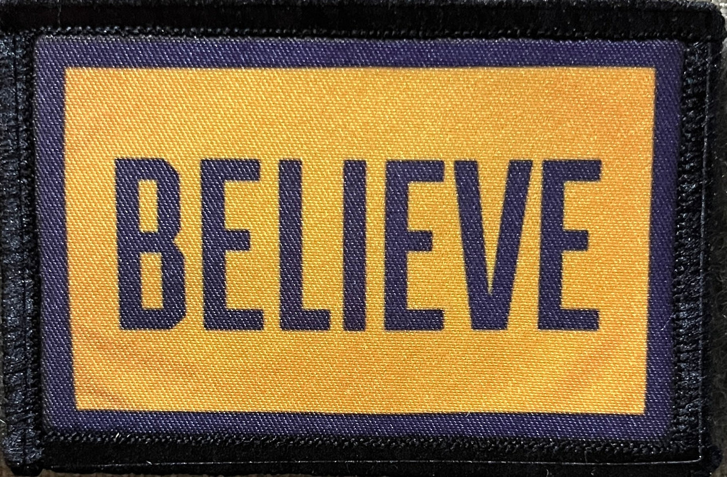 BELIEVE Morale Patch Morale Patches Redheaded T Shirts
