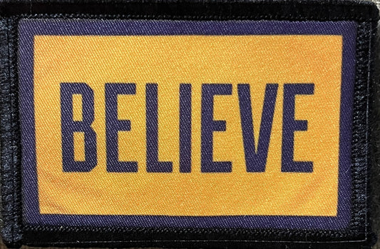 BELIEVE Morale Patch Morale Patches Redheaded T Shirts