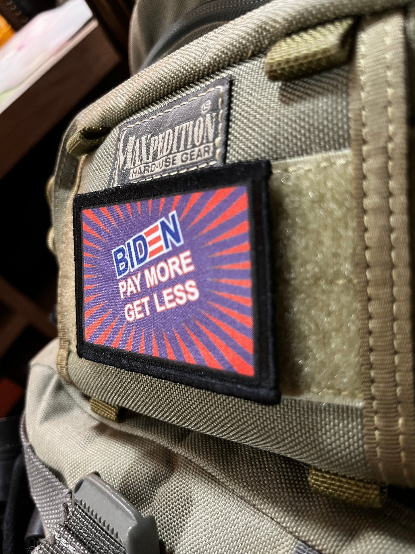 Biden Pay More Get Less Morale Patch Morale Patches Redheaded T Shirts