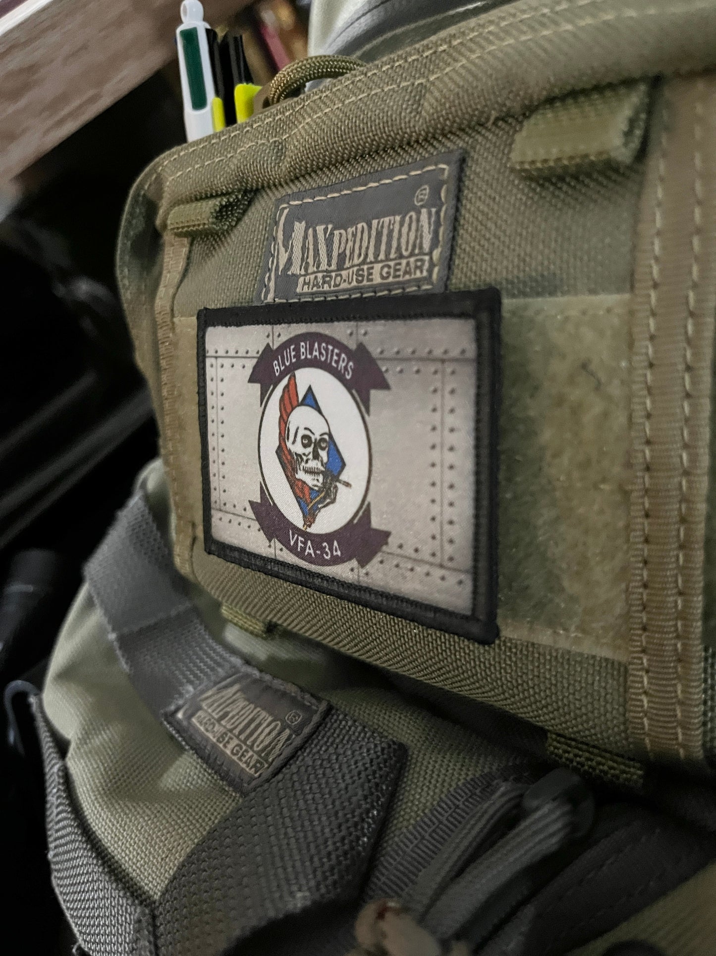 Blue Blasters VFA-34 Strike Fighter Squadron Morale Patch Morale Patches Redheaded T Shirts