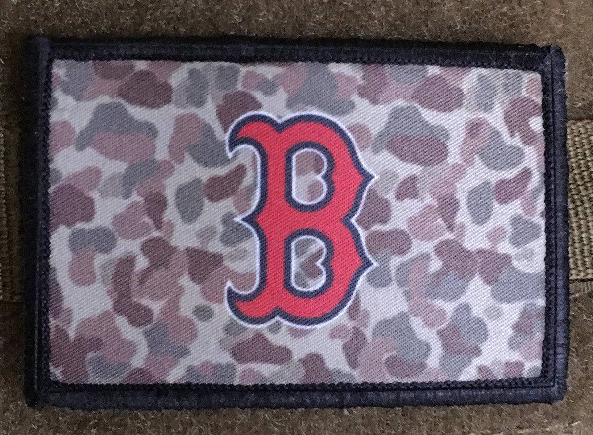 Boston Red Sox Camo Morale Patch Morale Patches Redheaded T Shirts