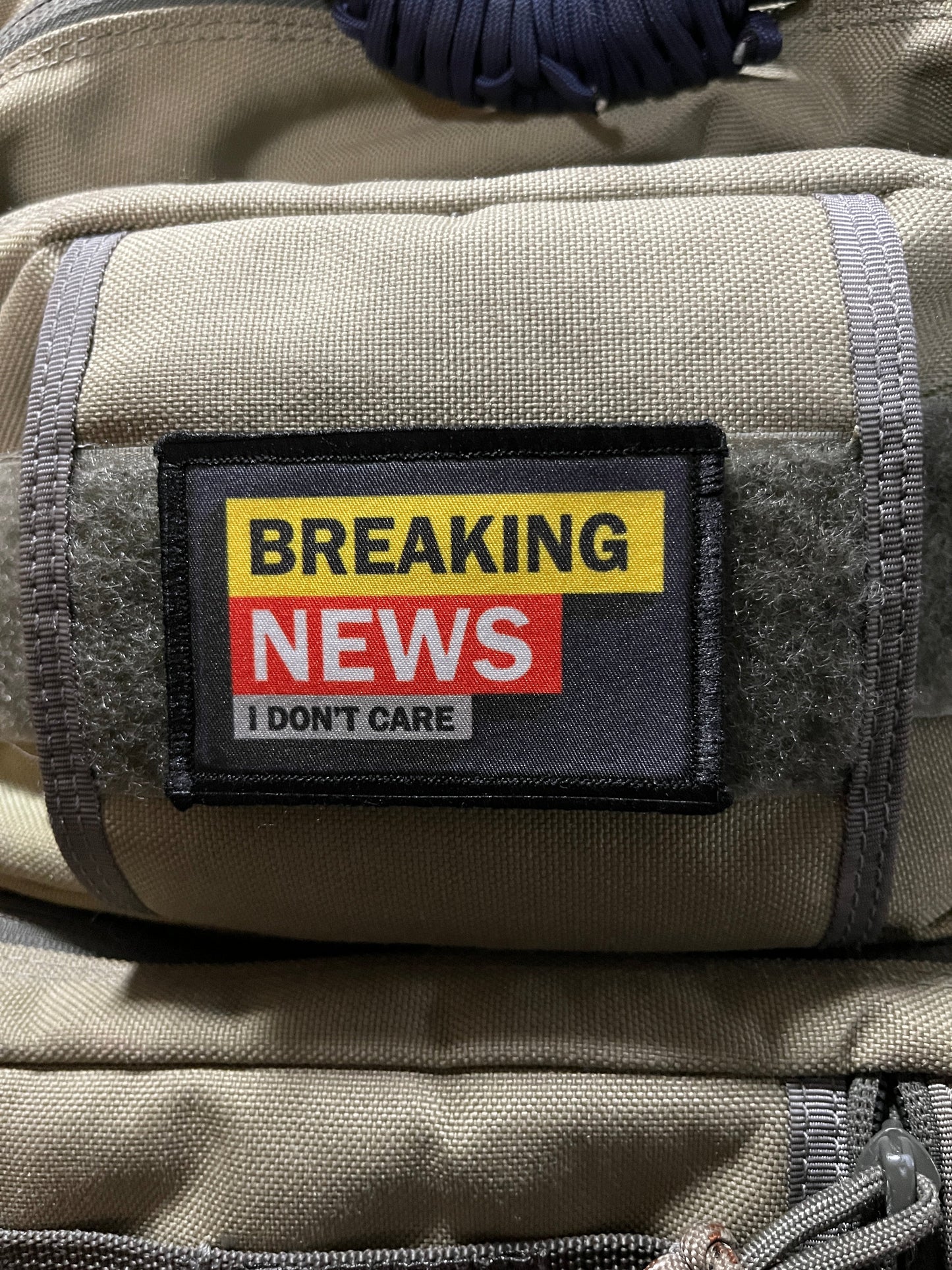 Breaking News I Don't Care Morale Patch Morale Patches Redheaded T Shirts
