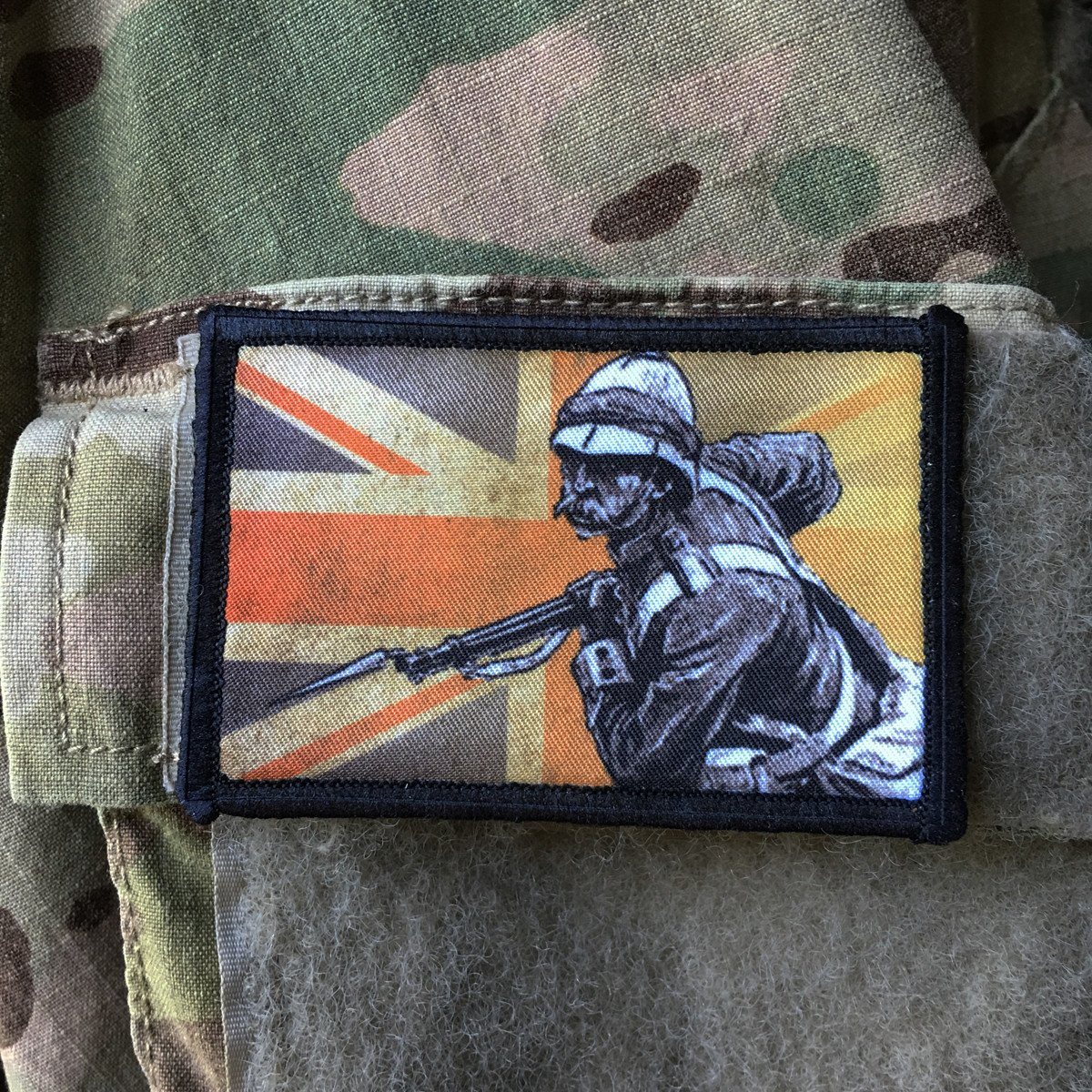 British Redcoat with Martini Henry Morale Patch Morale Patches Redheaded T Shirts