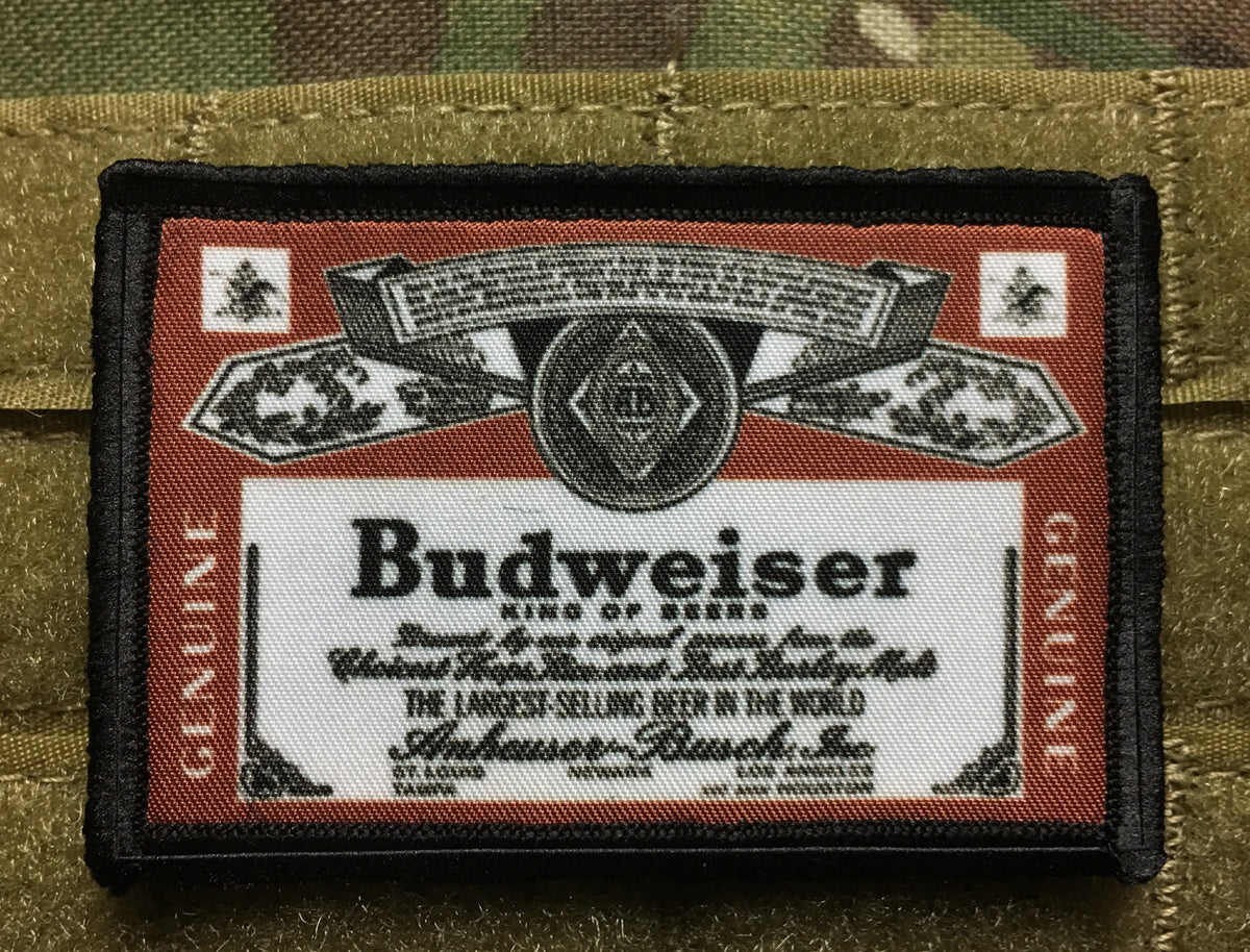 Budweiser Beer Morale Patch Morale Patches Redheaded T Shirts