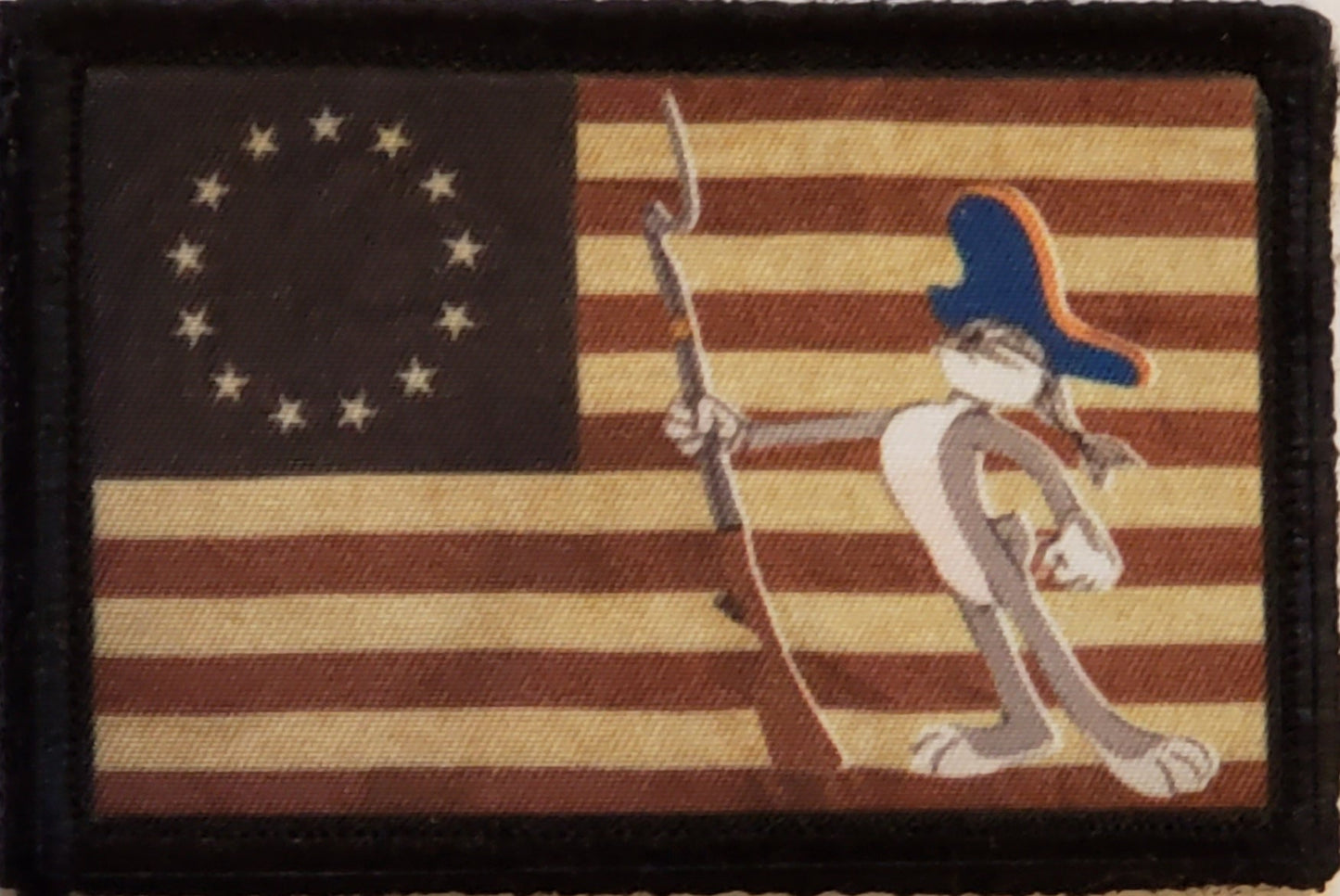 Bugs Bunny Betsy Ross Flag Morale Patch Morale Patches Redheaded T Shirts 