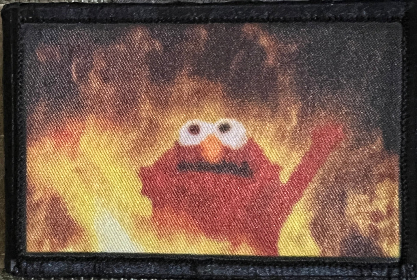 Burning Elmo Morale Patch Morale Patches Redheaded T Shirts