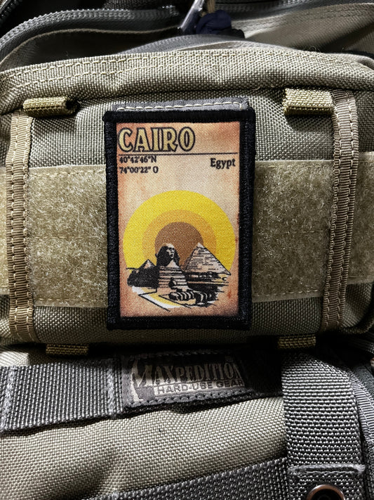 Cairo Egypt Pyramids Morale Patch 2x3" Morale Patches Redheaded T Shirts