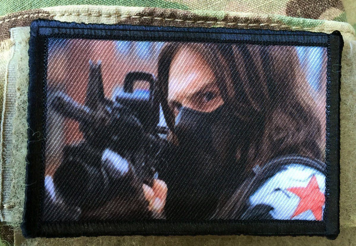 Captain America Winter Soldier Morale Patch Morale Patches Redheaded T Shirts