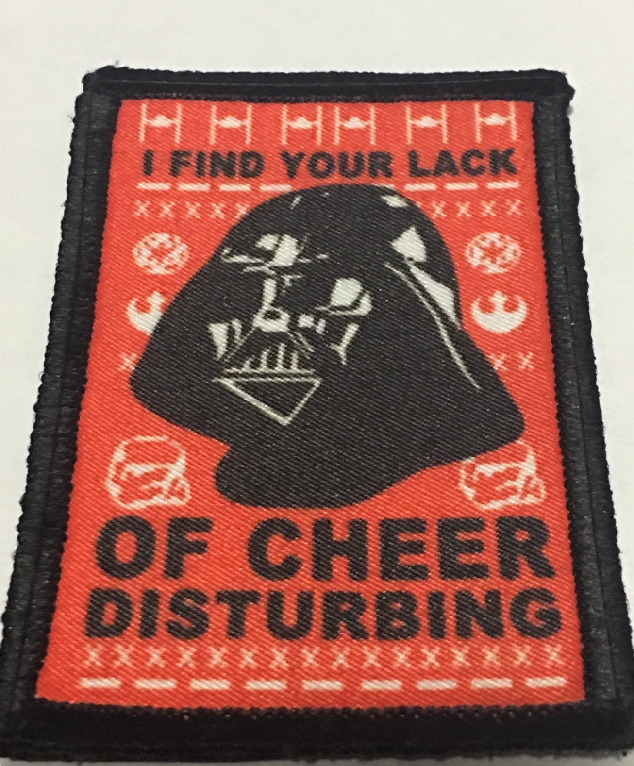 Christmas Star Wars Darth Vader Morale Patch Morale Patches Redheaded T Shirts