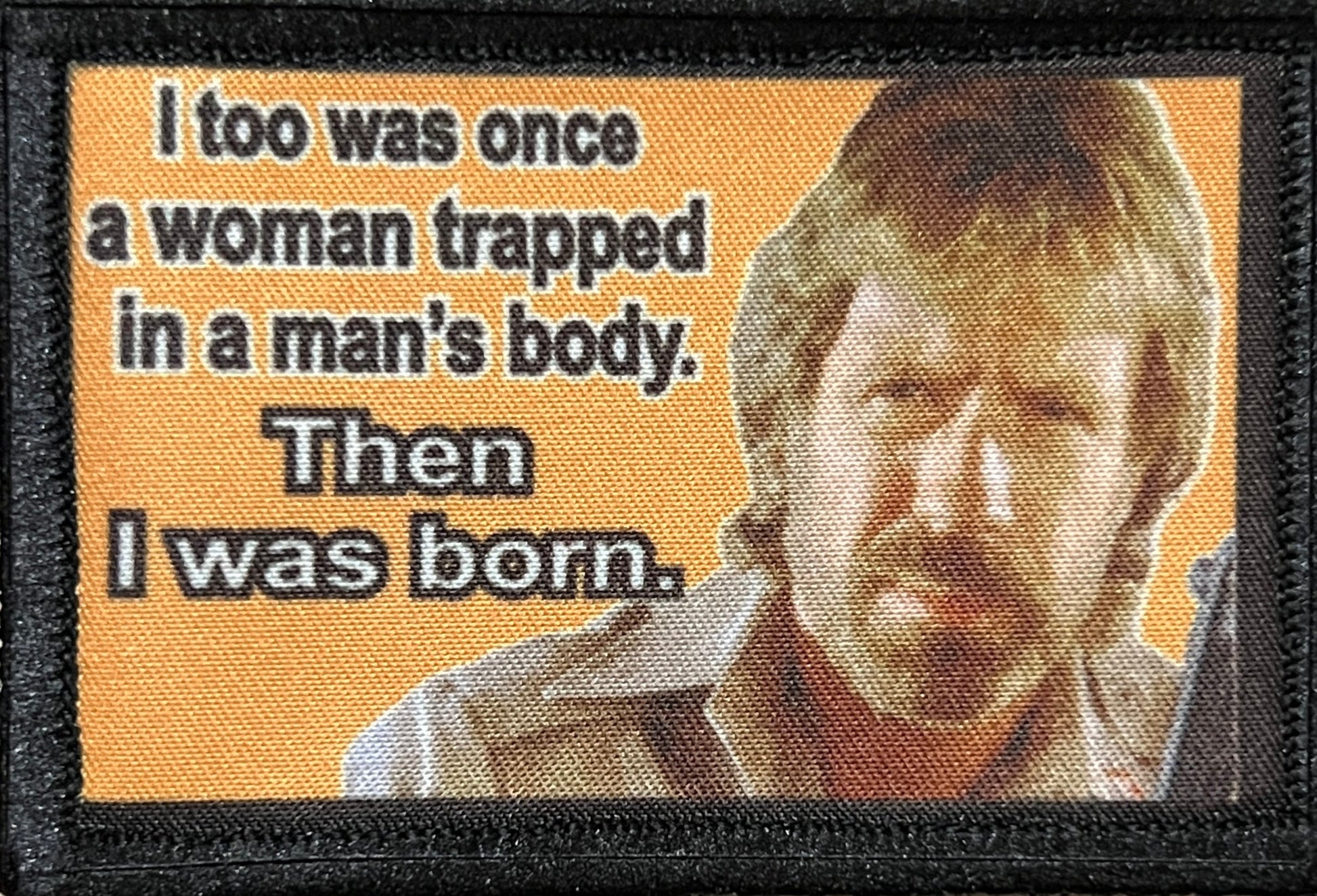 Chuck Norris "Then I was Born" Morale Patch Morale Patches Redheaded T Shirts 