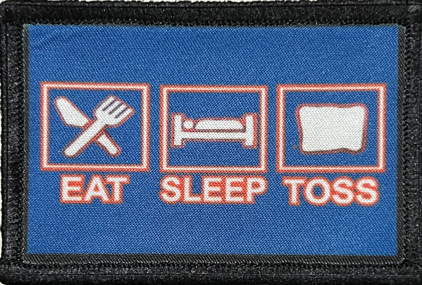 Corn Hole Eat Sleep Toss Morale Patch Morale Patches Redheaded T Shirts