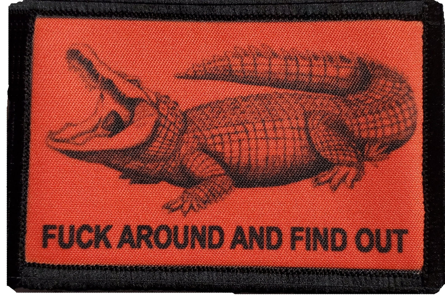 Crocodile Fuck Around and Find Out Morale Patch Morale Patches Redheaded T Shirts