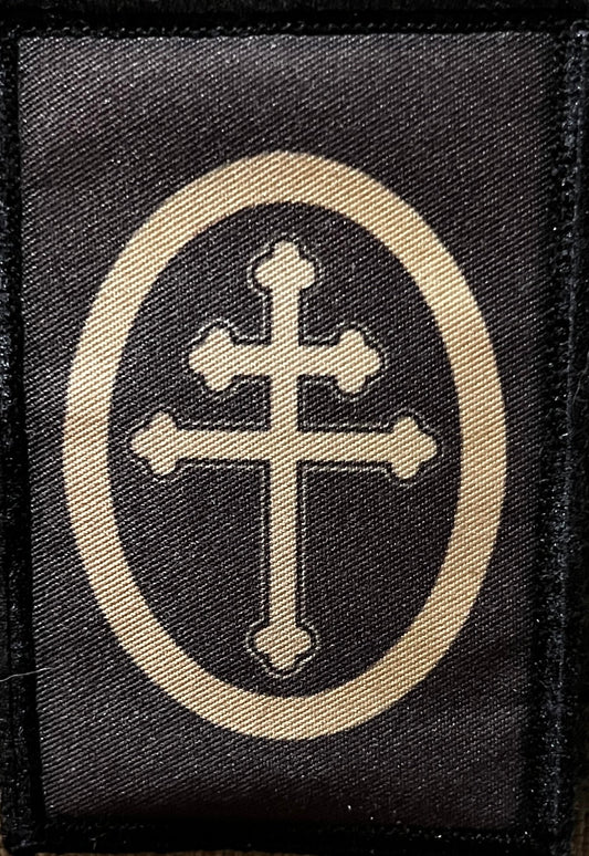 Cross of Lorraine Morale Patch Morale Patches Redheaded T Shirts