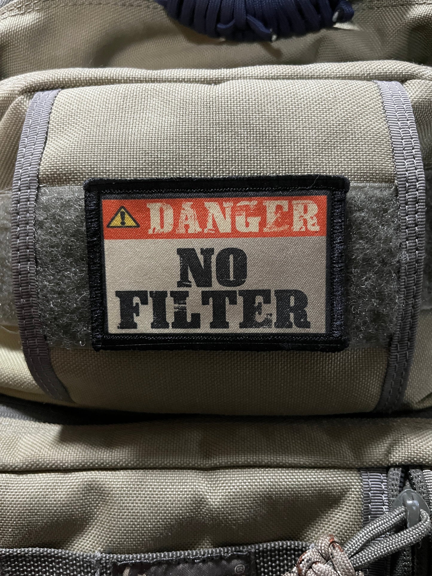 Danger No Filter Morale Patch Morale Patches Redheaded T Shirts
