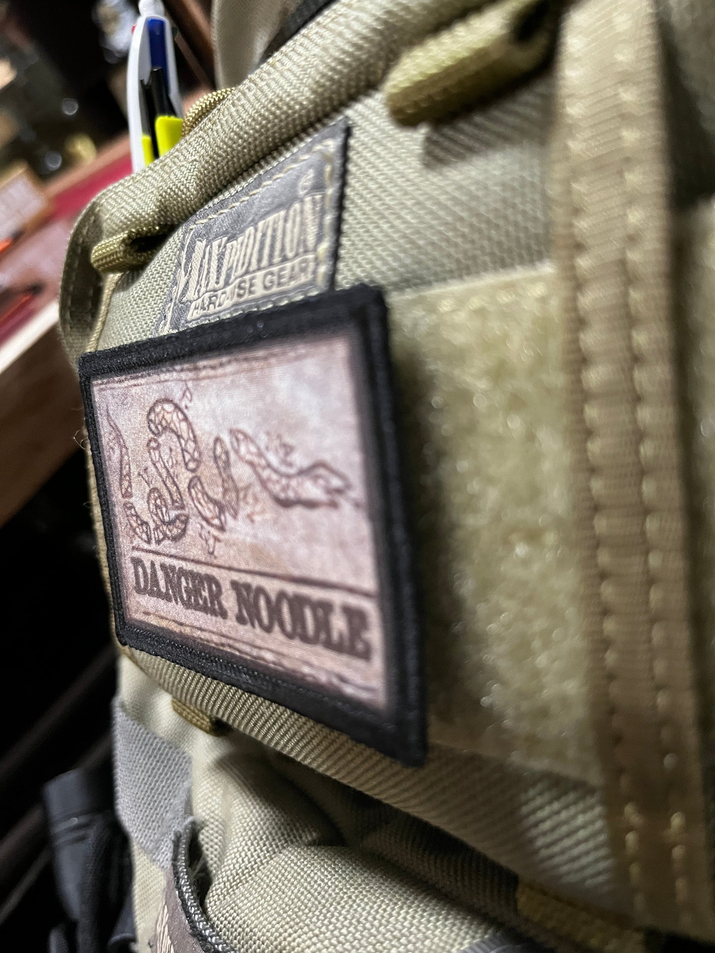 Danger Noodle Morale Patch Morale Patches Redheaded T Shirts