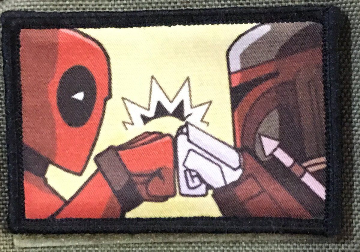 Deadpool Boba Fett Bounty Hunters Morale Patch Morale Patches Redheaded T Shirts