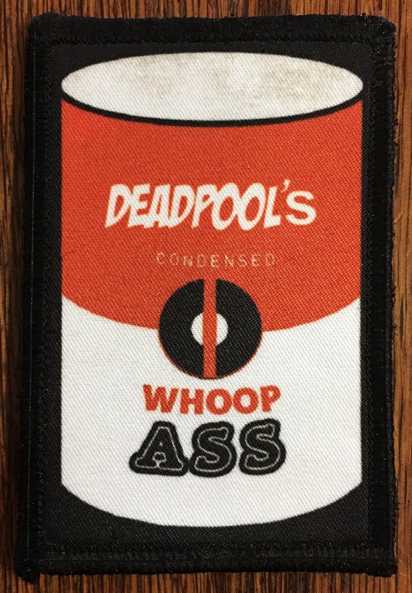 Deadpool Condensed Whoop Ass Morale Patch Morale Patches Redheaded T Shirts