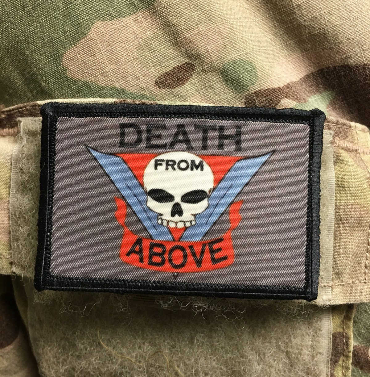 Death From Above Starship Troopers Movie Morale Patch Morale Patches Redheaded T Shirts