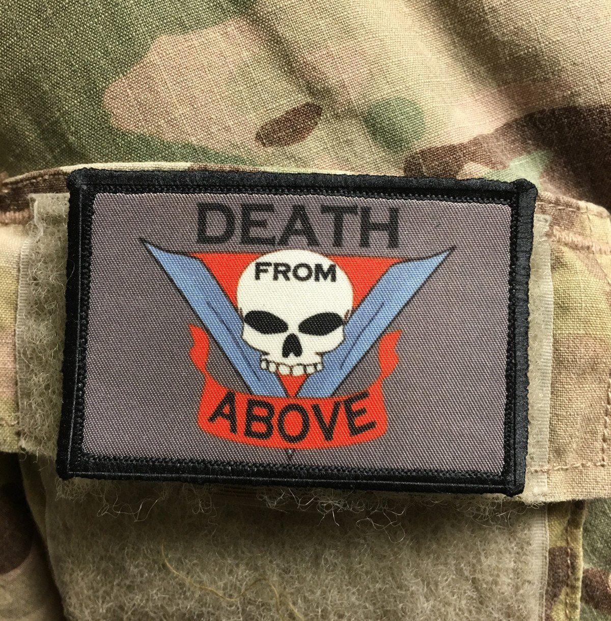 Death From Above Starship Troopers Movie Morale Patch Morale Patches Redheaded T Shirts 