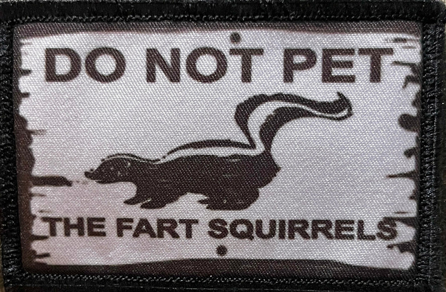Do Not Pet The Fart Squirrels Morale Patch Morale Patches Redheaded T Shirts