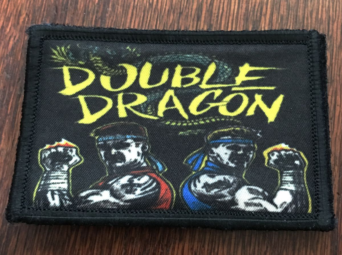 Double Dragon Video Game Morale Patch Morale Patches Redheaded T Shirts