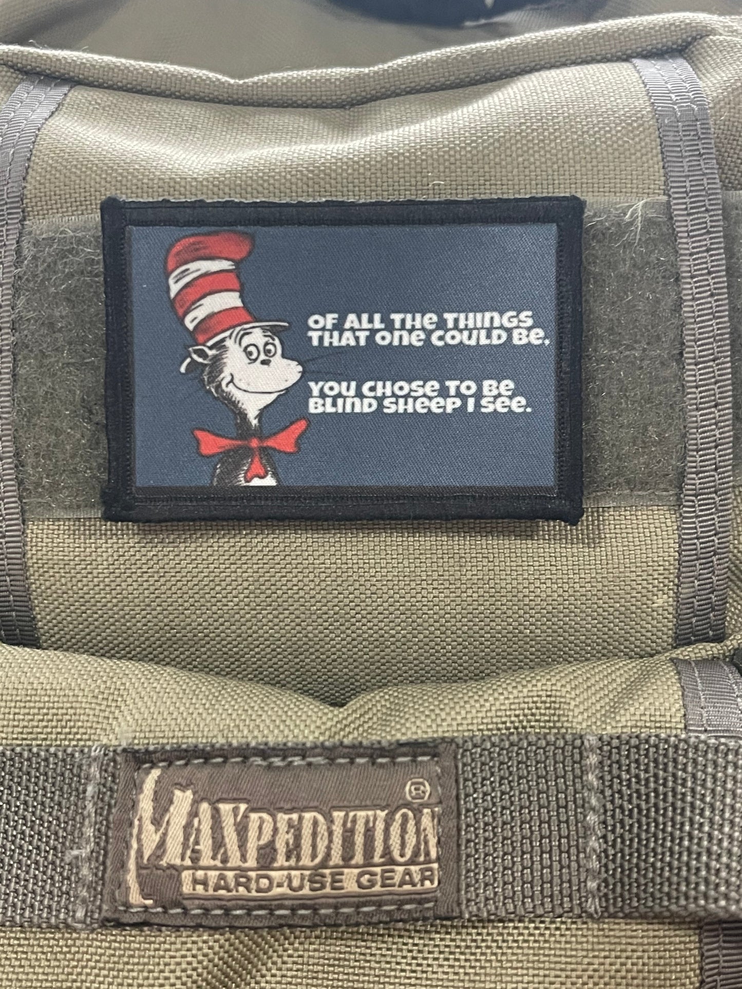 Dr Suess Blind Sheep Morale Patch Morale Patches Redheaded T Shirts