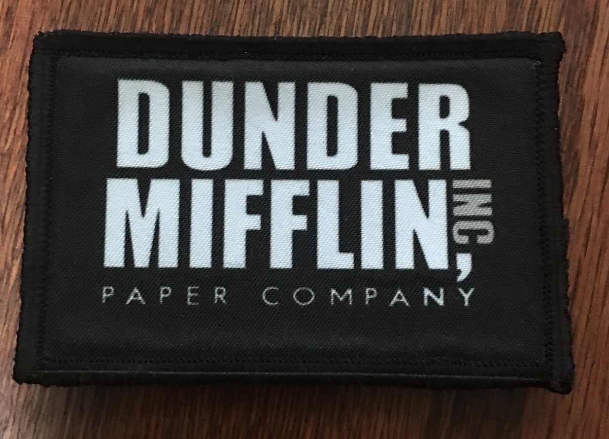Dunder Mifflin Paper Company Velcro Morale Patch Morale Patches Redheaded T Shirts