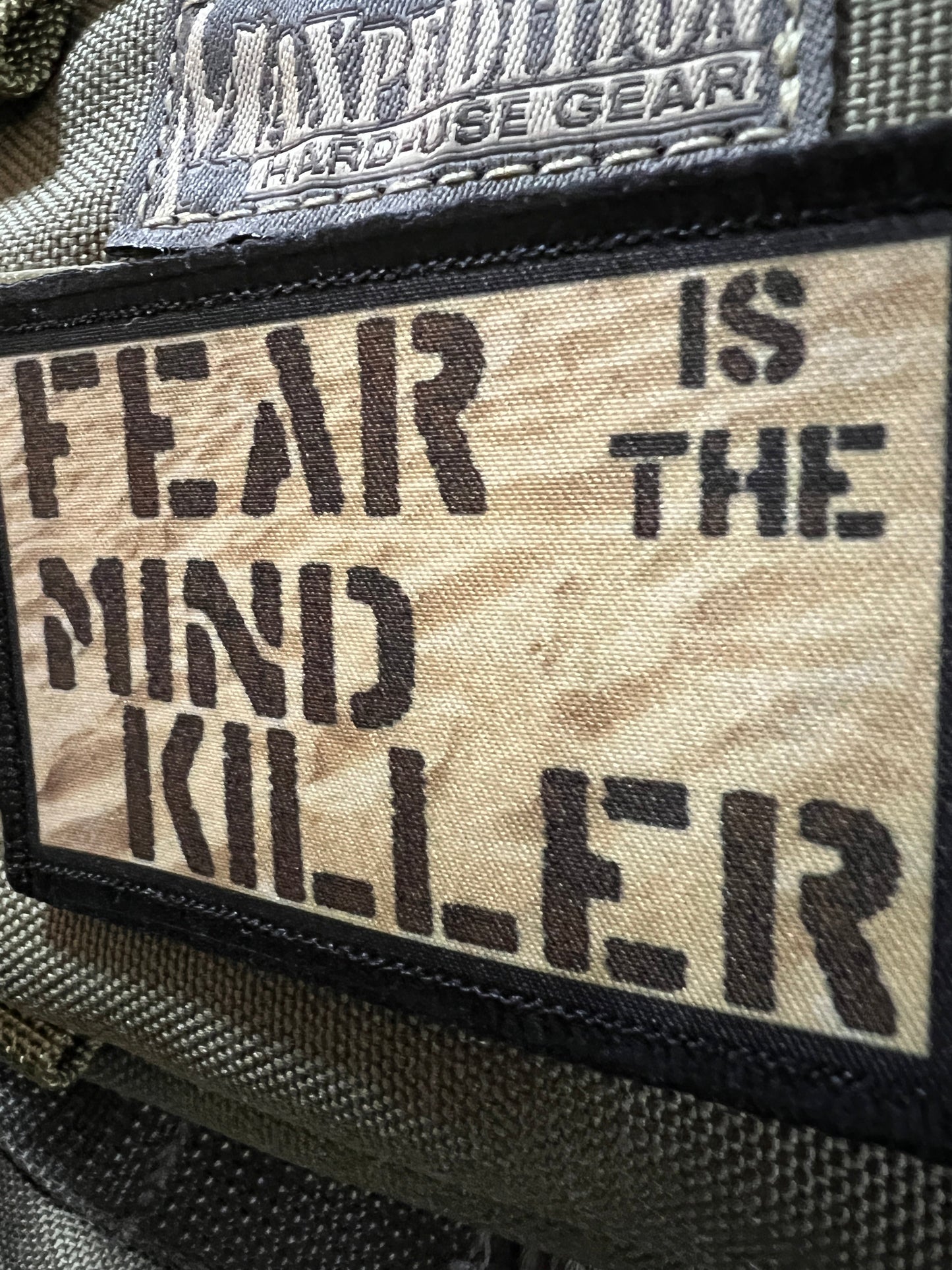 Dune "Fear is the Mind Killer" Morale Patch Morale Patches Redheaded T Shirts