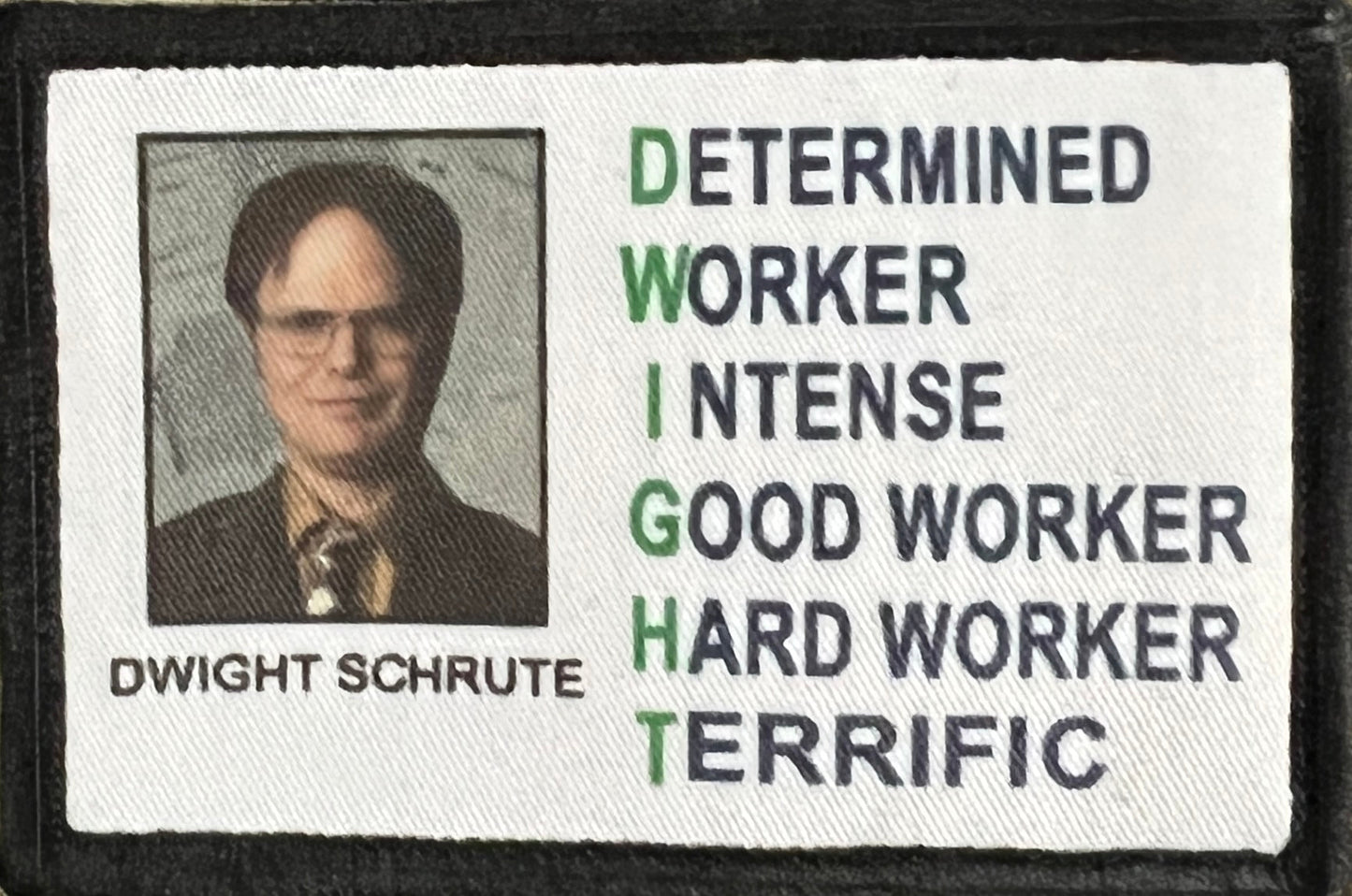 Dwight Schrute The Office Morale Patch Morale Patches Redheaded T Shirts