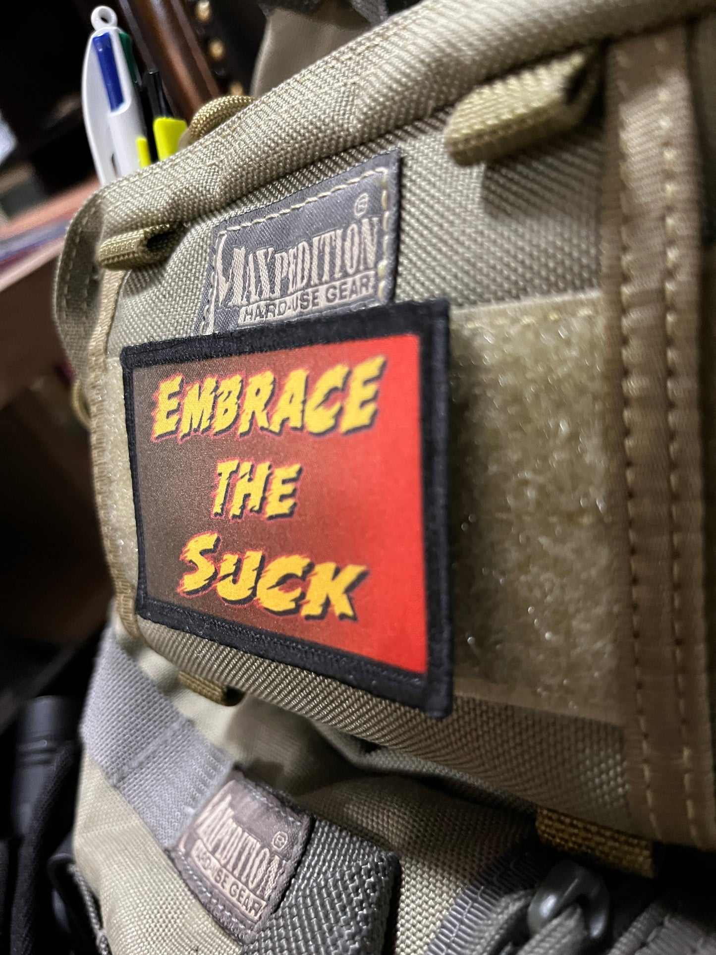 Embrace the Suck Morale Patch Morale Patches Redheaded T Shirts