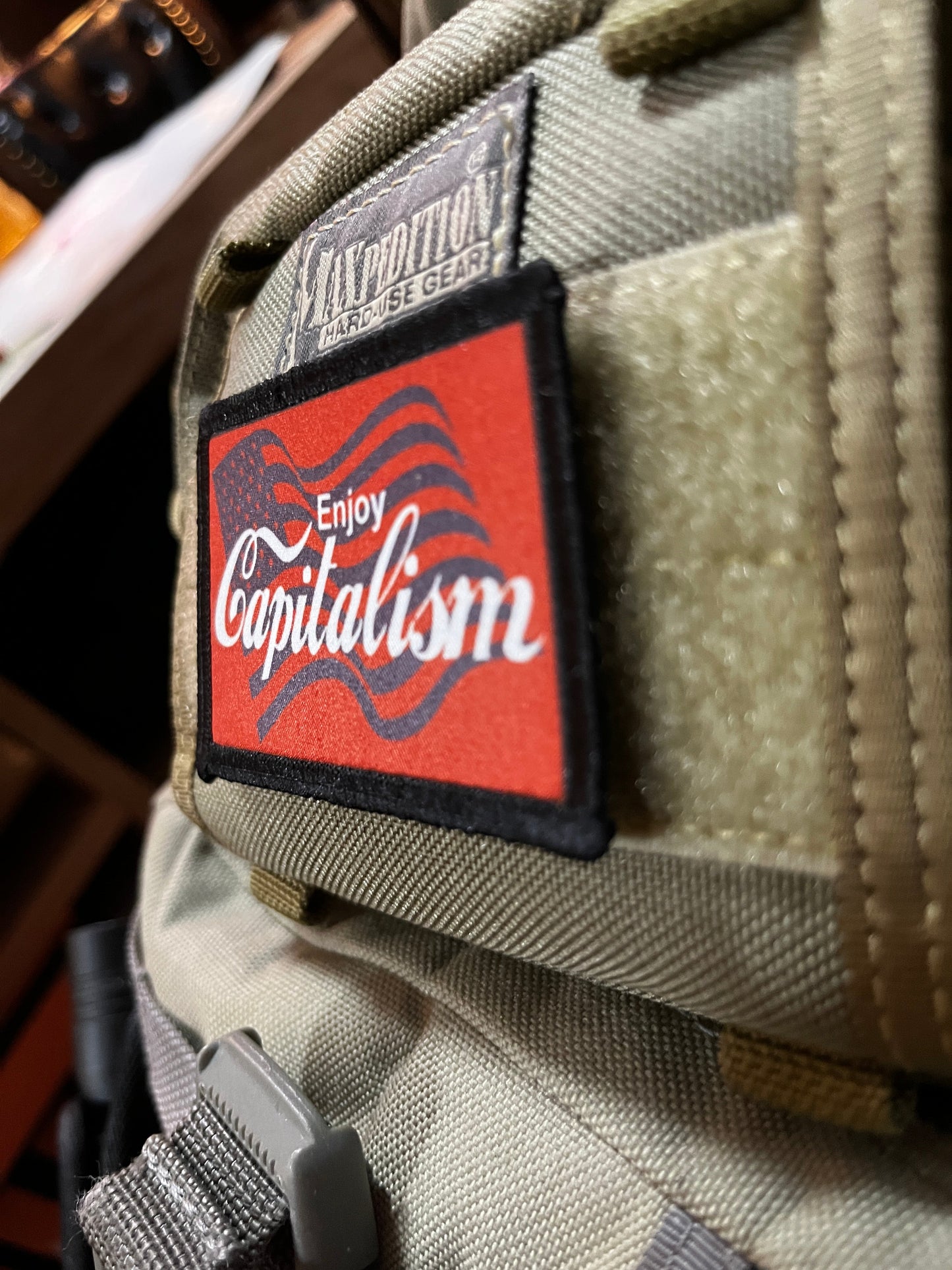 Enjoy Capitalism Morale Patch Morale Patches Redheaded T Shirts