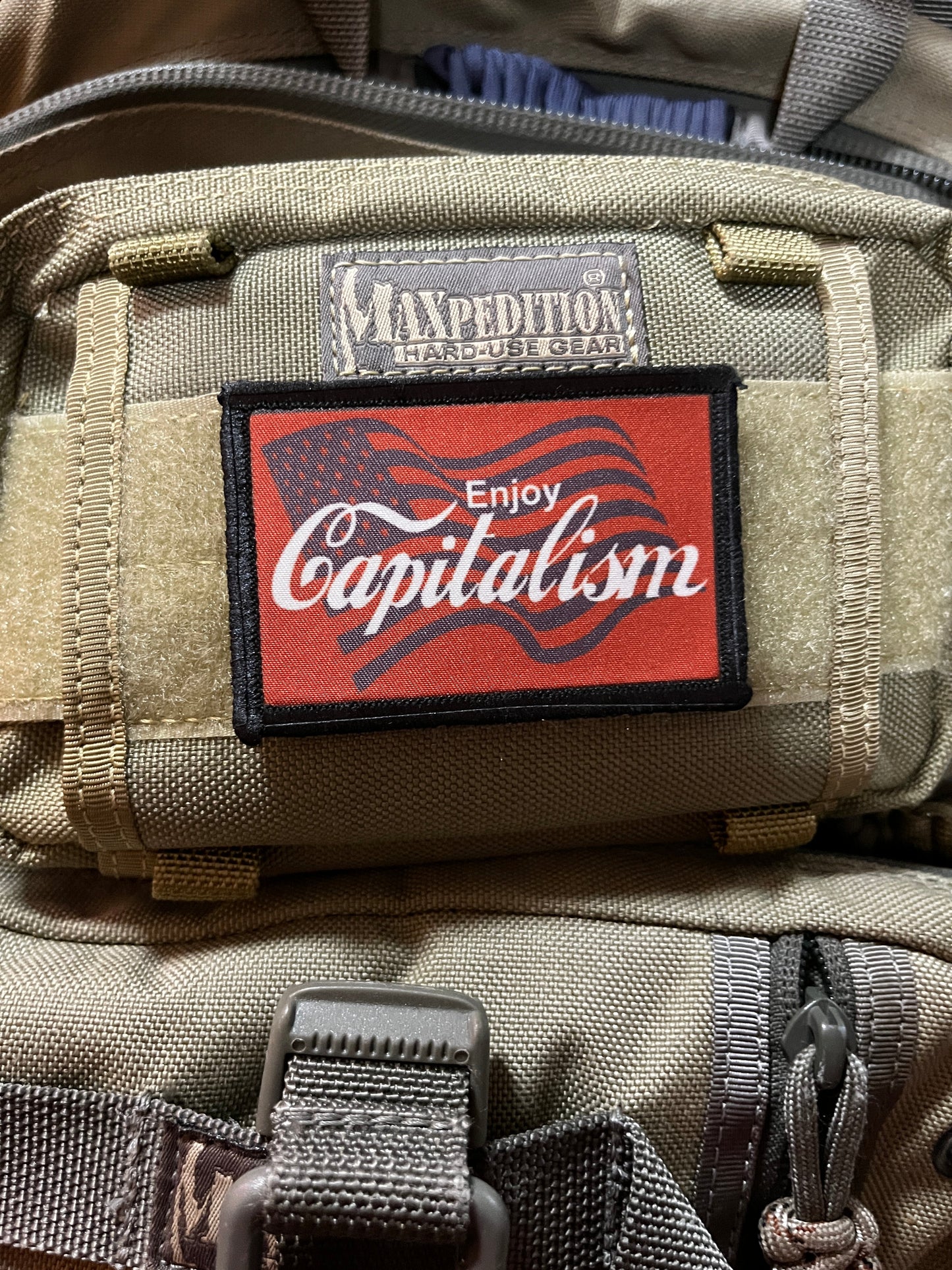 Enjoy Capitalism Morale Patch Morale Patches Redheaded T Shirts
