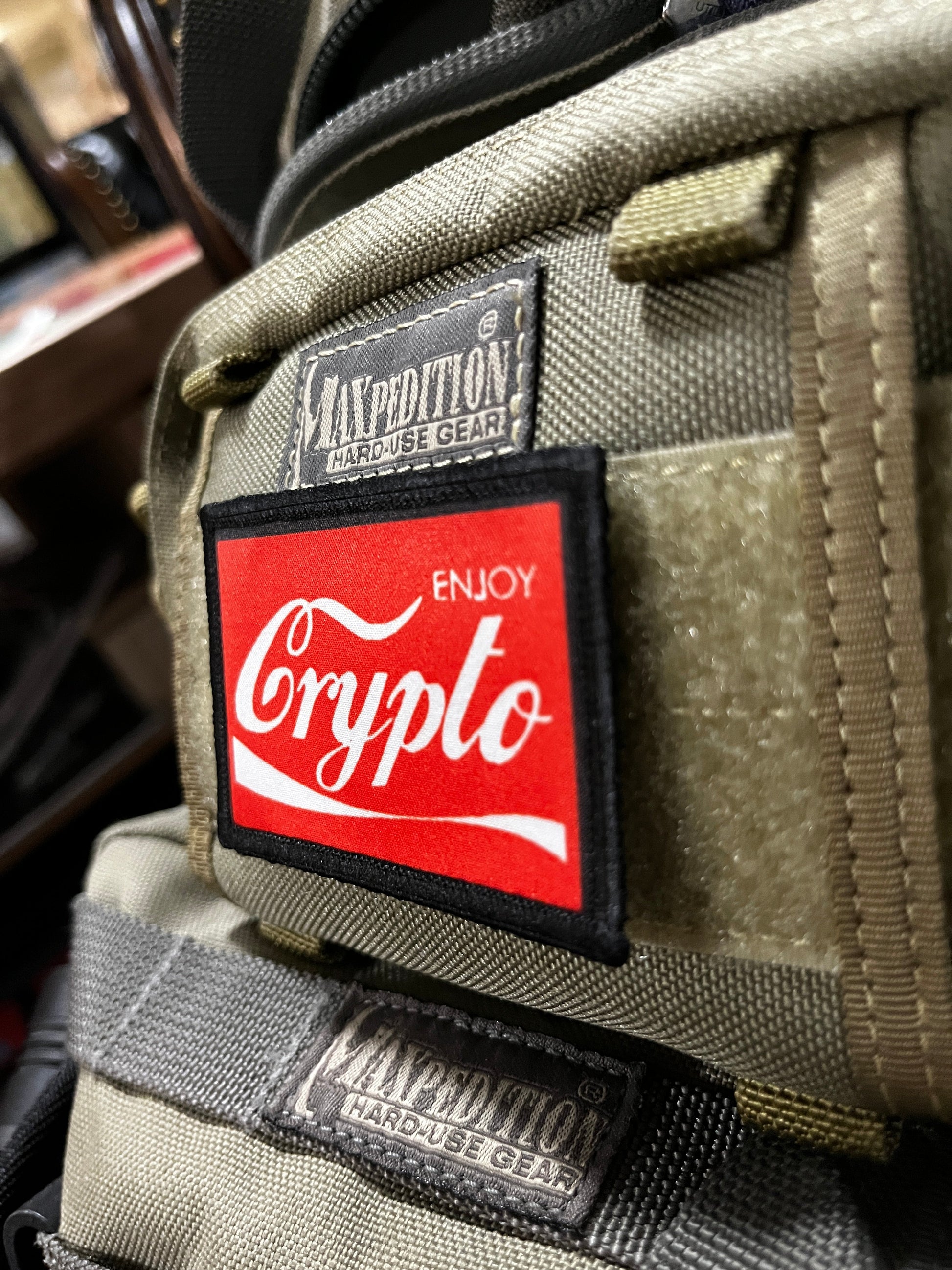 Enjoy Crypto Morale Patch Morale Patches Redheaded T Shirts