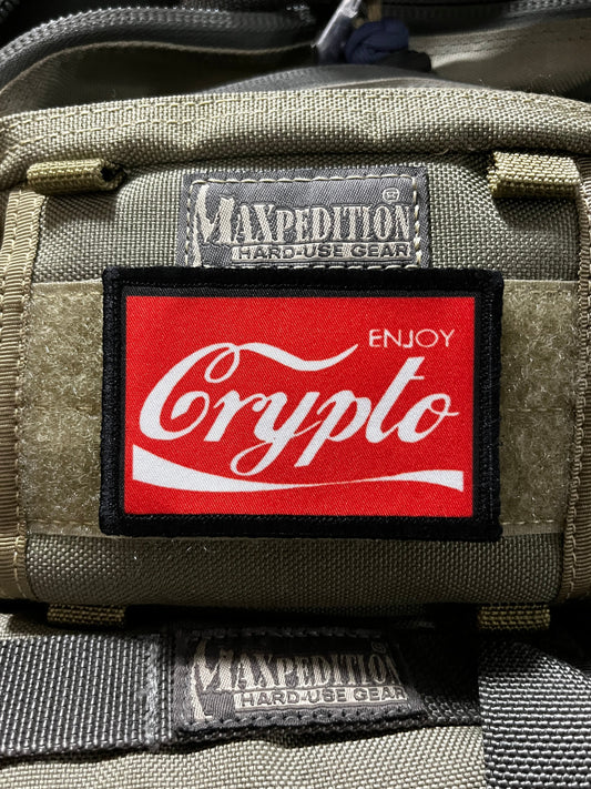 Enjoy Crypto Morale Patch Morale Patches Redheaded T Shirts