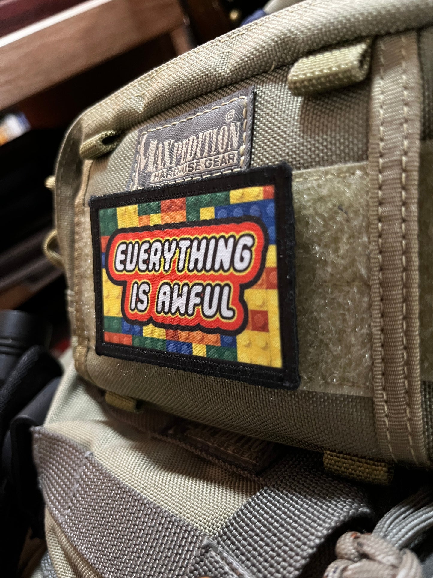 Everything is Awful Morale Patch Morale Patches Redheaded T Shirts