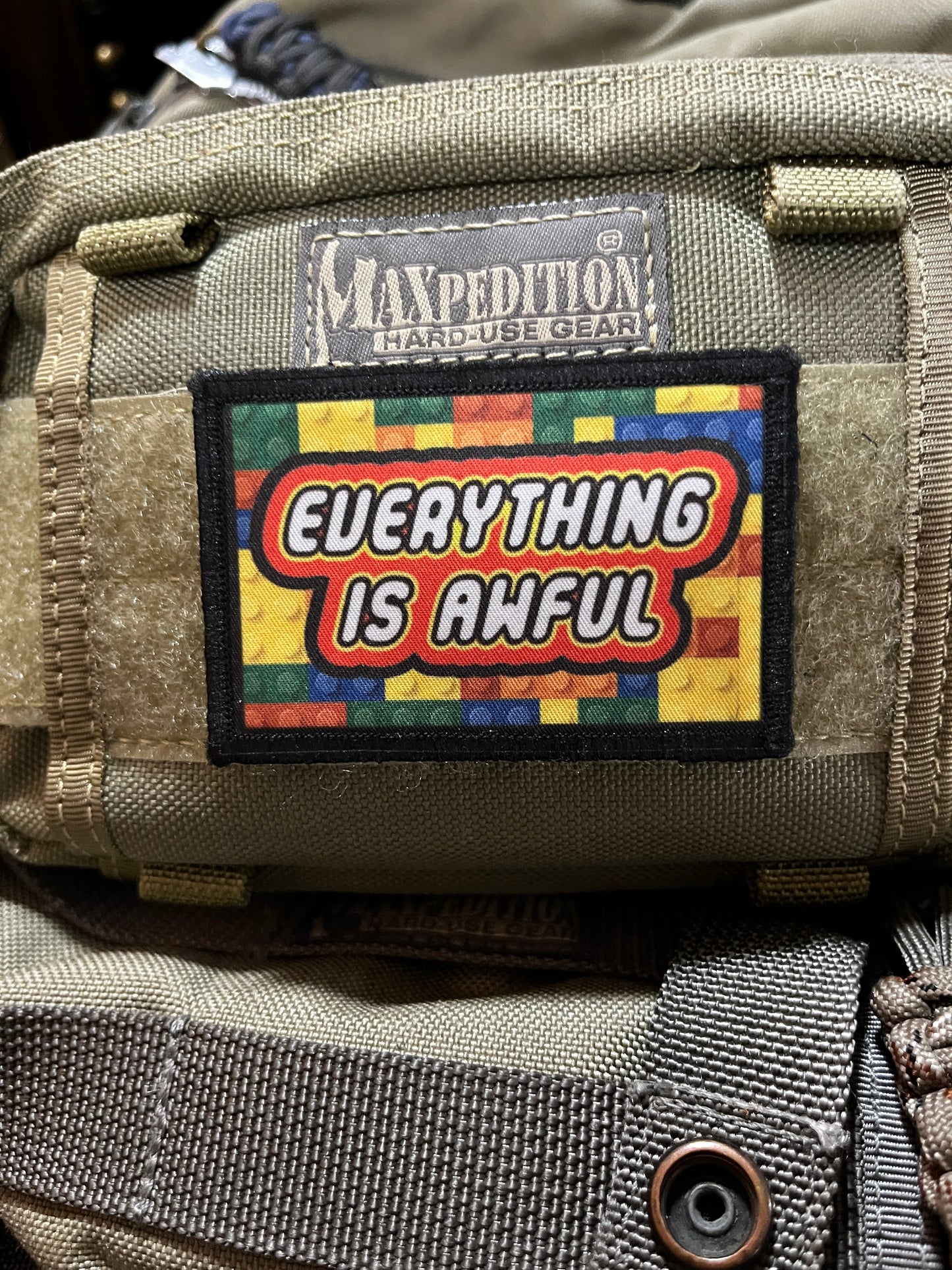 Everything is Awful Morale Patch Morale Patches Redheaded T Shirts