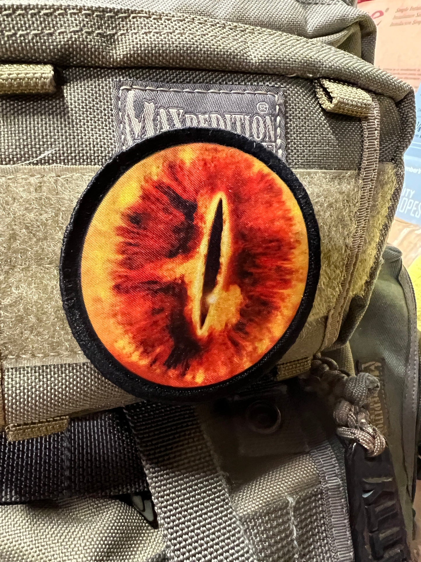 Eye of Sauron Morale Patch Morale Patches Redheaded T Shirts
