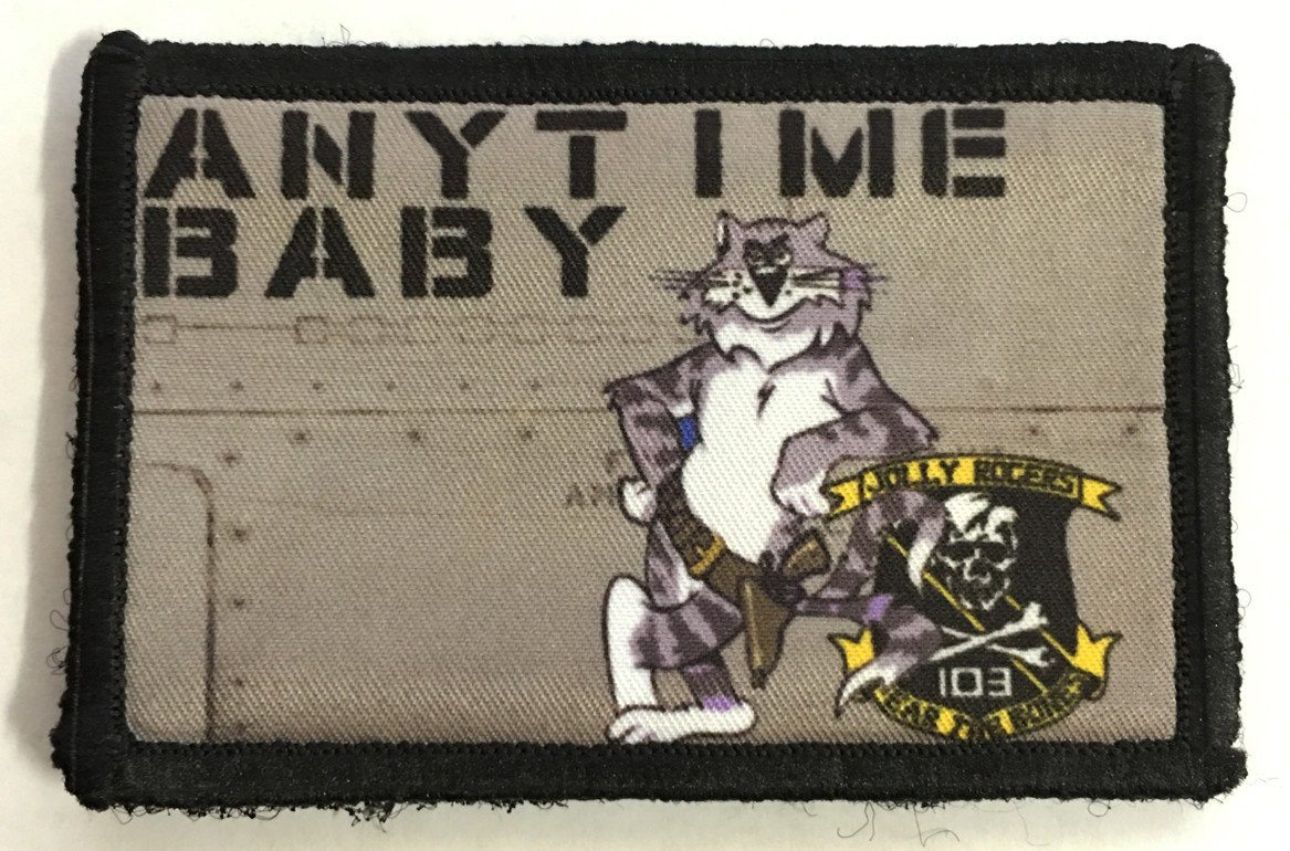 F14 Tomcat Anytime Baby Morale Patch Morale Patches Redheaded T Shirts