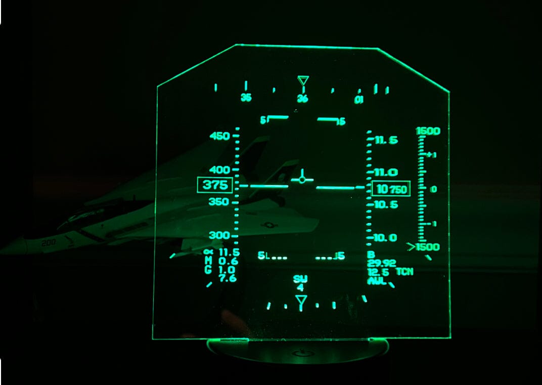 F14 Tomcat HUD LED Lamp LED LIGHT Redheaded T Shirts 