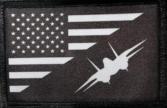 F14 Tomcat / USA Flag Morale Patch Morale Patches Redheaded T Shirts