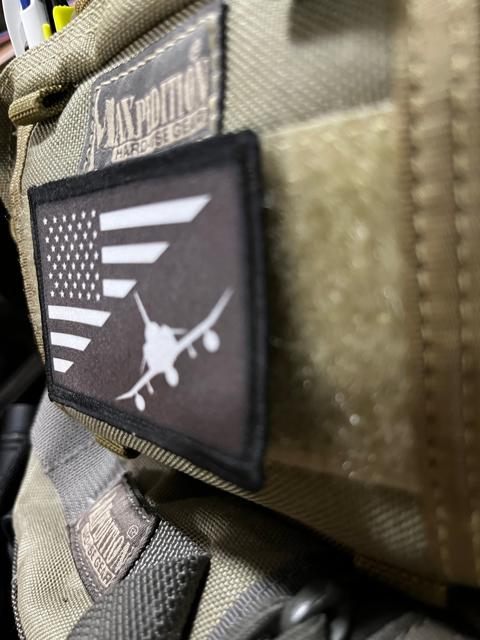 F4 Phantom / USA Flag Morale Patch Morale Patches Redheaded T Shirts