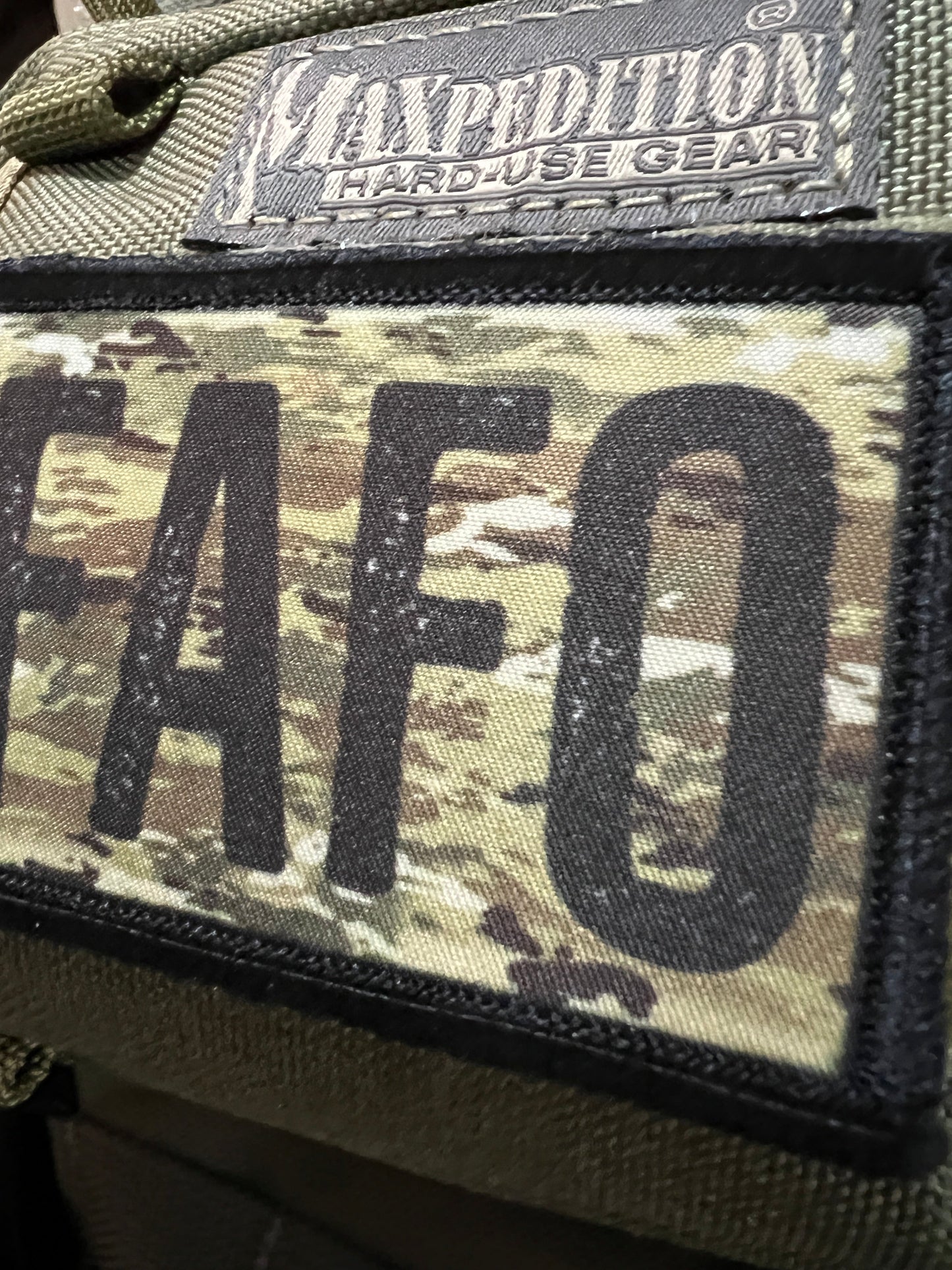 FAFO Multicam Subdued Morale Patch Morale Patches Redheaded T Shirts