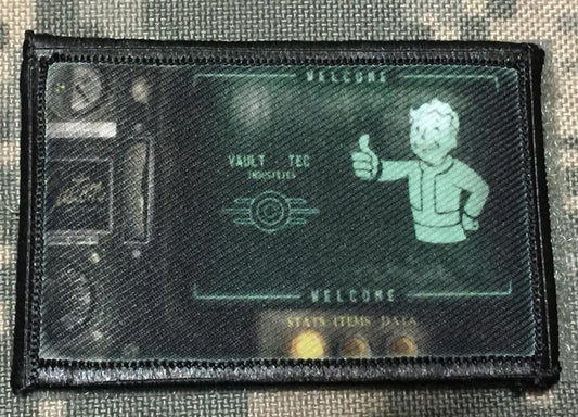 Fallout PIP Boy Morale Patch Morale Patches Redheaded T Shirts